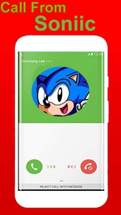 Call Free From Sonic Call Fake screenshot 1