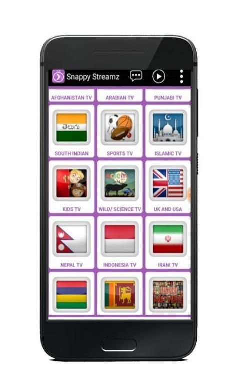 Snappy Streamz TV скриншот 1