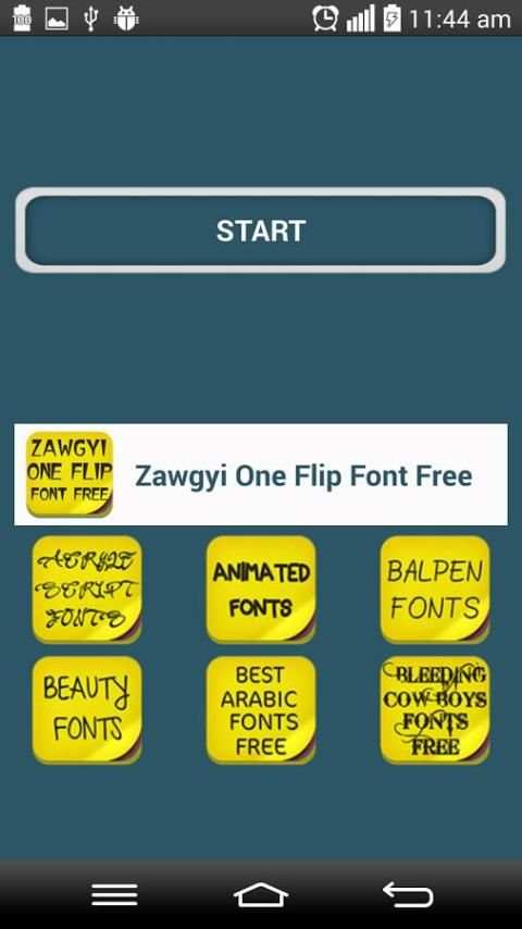 Zawgyi One Flip Font Free скриншот 3