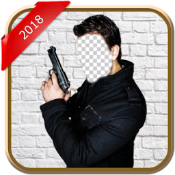 ikon Gun Man Photo Montage