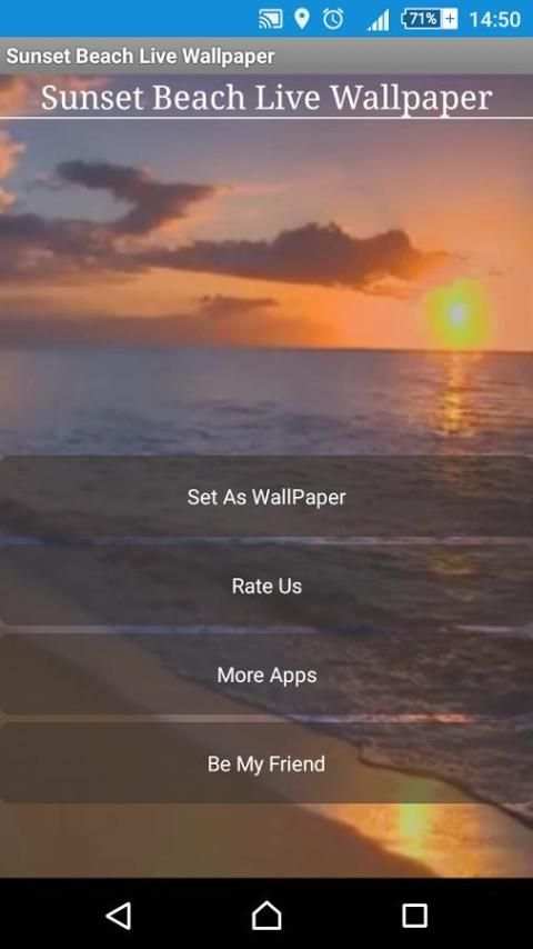 Sunset Beach Live Wallpaper screenshot 2