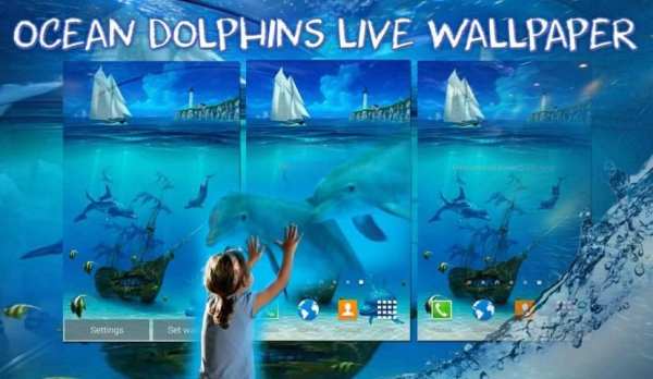 Ocean Dolphins Live Wallpaper screenshot 4