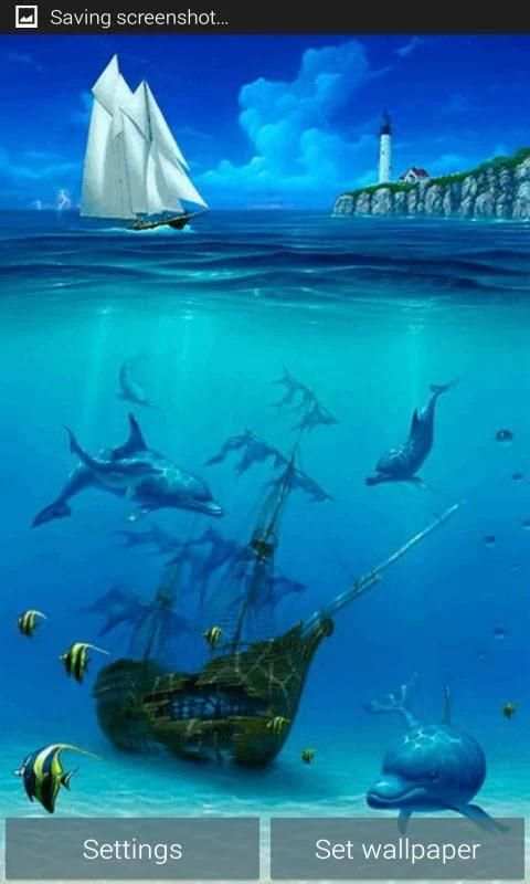 Ocean Dolphins Live Wallpaper screenshot 1