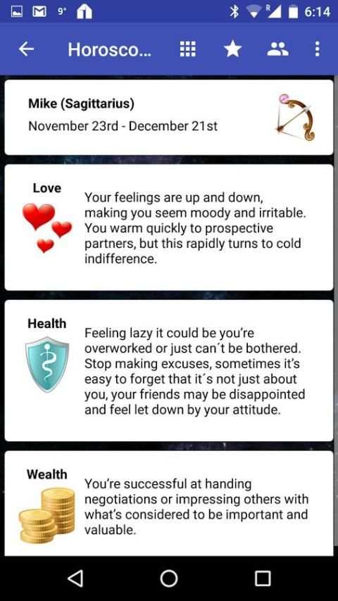 Horoscope Pro 7 تصوير الشاشة