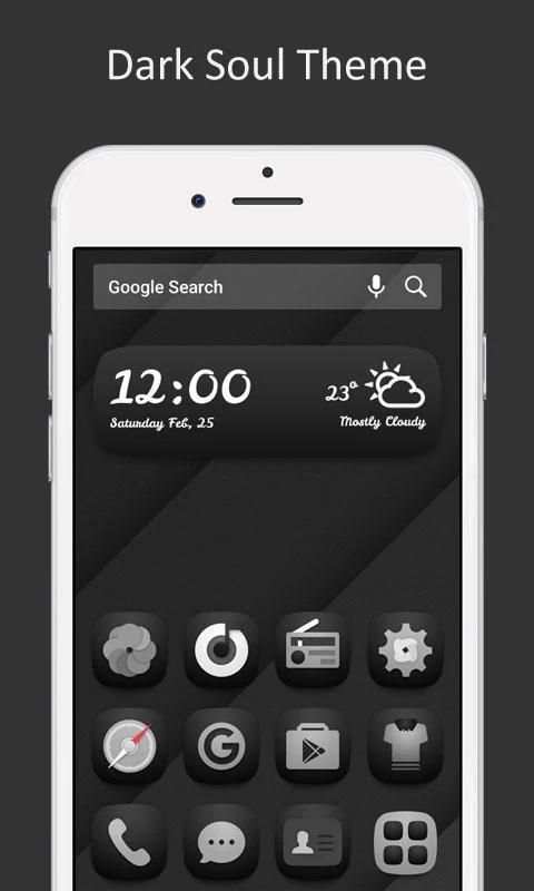 Dark Soul Theme for Mega Launcher screenshot 3