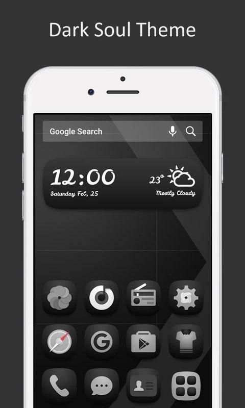 Dark Soul Theme for Mega Launcher screenshot 2