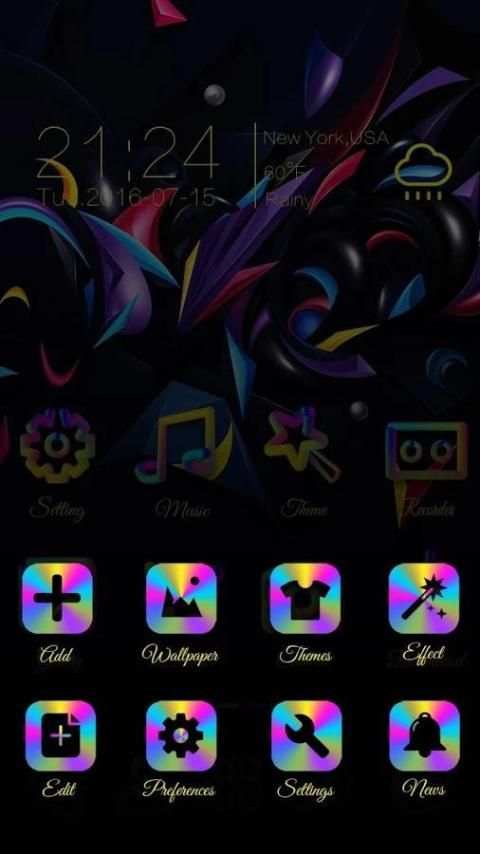 Color Run Go Launcher Theme स्क्रीनशॉट 4
