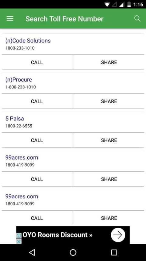 All India Toll Free Numbers स्क्रीनशॉट 8