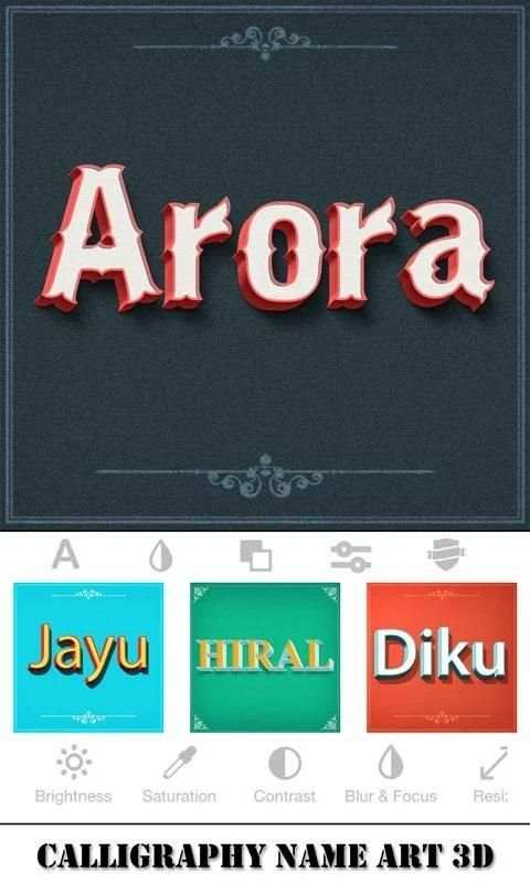 Calligraphy Name Art 3D screenshot 4