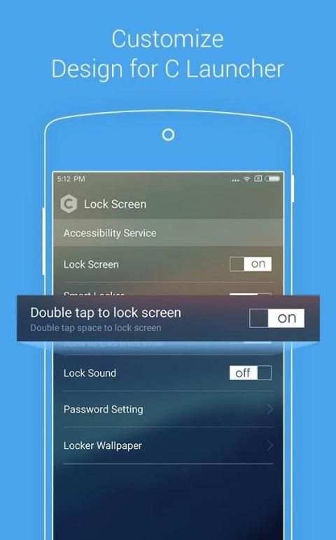 Fast Locker: Double Tap Lock Screen for U Launcher screenshot 1