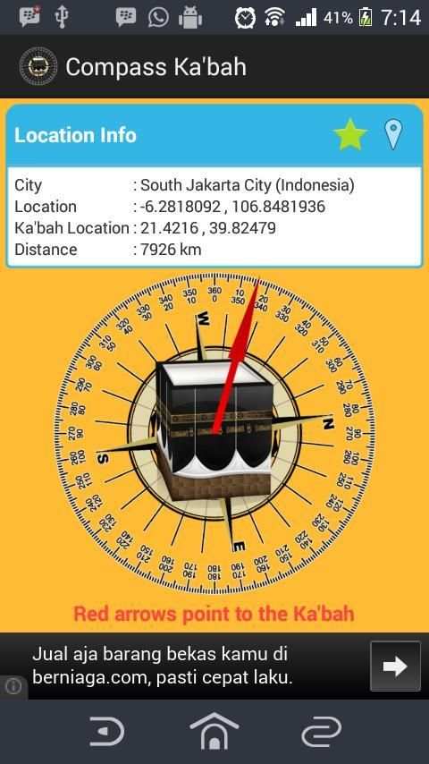 Compass Kaaba स्क्रीनशॉट 1