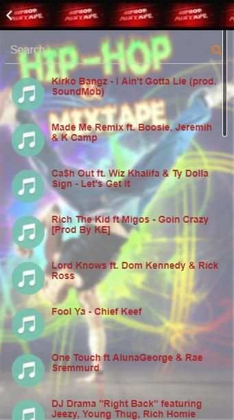 Hip-Hop Mixtapes 1 تصوير الشاشة