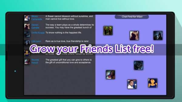 Chat Find for Viber скриншот 1