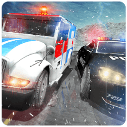 ikon Ambulance Police Car Drift Rescue Driving Fun Game