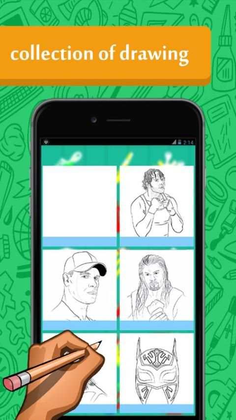 How To Draw WWE Players 3 تصوير الشاشة