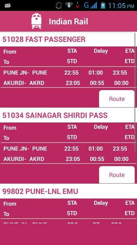 Indian Railway Status 1 تصوير الشاشة