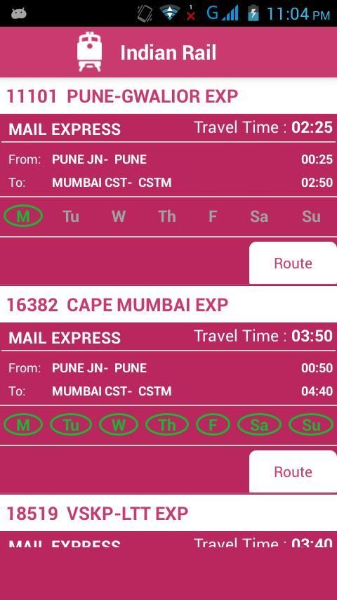 Indian Railway Status скриншот 6