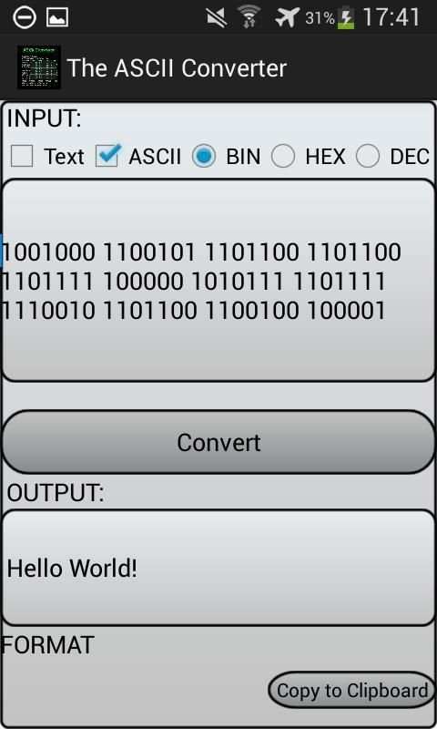 The ASCII Converter screenshot 4