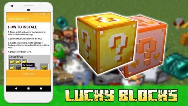 Lucky Blocks Mod for Pocket Edition screenshot 2