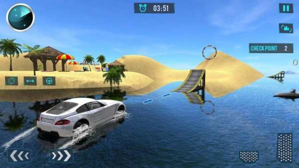 Water Surfing – Car Driving 3D screenshot 5