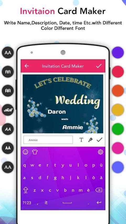 Invitation Maker - Party Invitation Card Maker screenshot 5