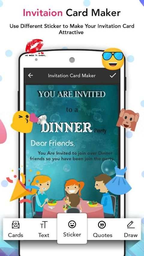 Invitation Maker - Party Invitation Card Maker screenshot 1
