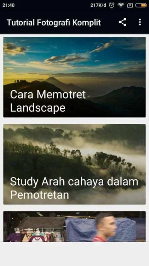 TUTORIAL FOTOGRAFI screenshot 1