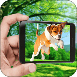 ikon Dog In Phone Screen Prank