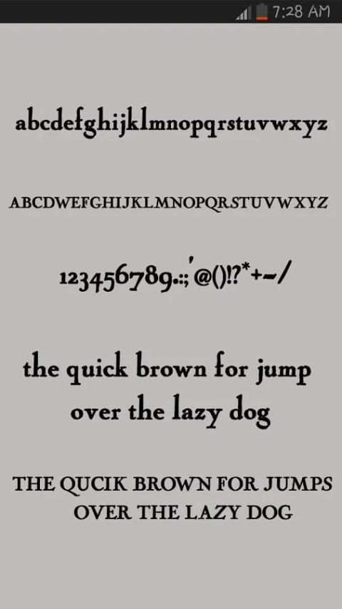 Free Font Style 1 تصوير الشاشة