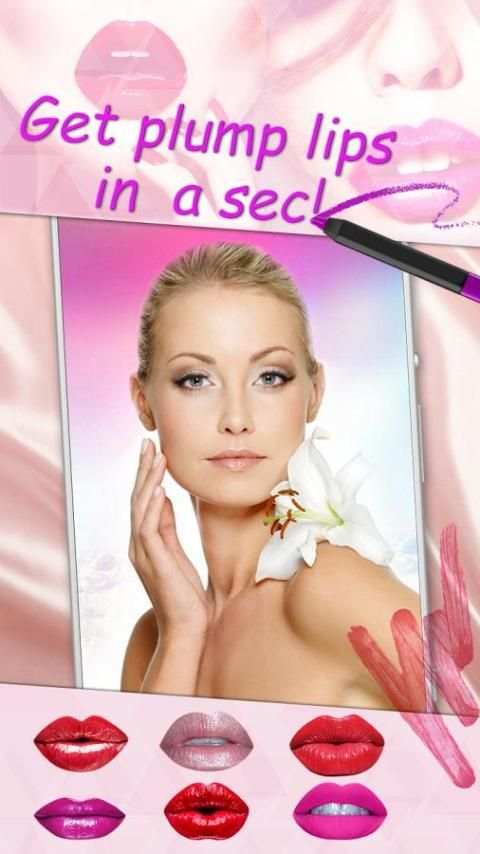 Menebalkan Bibir Editor Foto screenshot 6