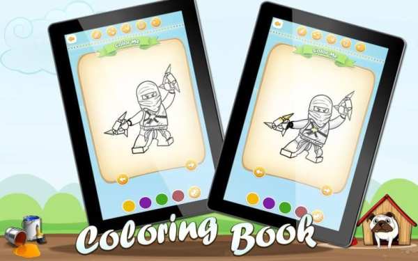 Coloring NinjaGo Battles Lego screenshot 2
