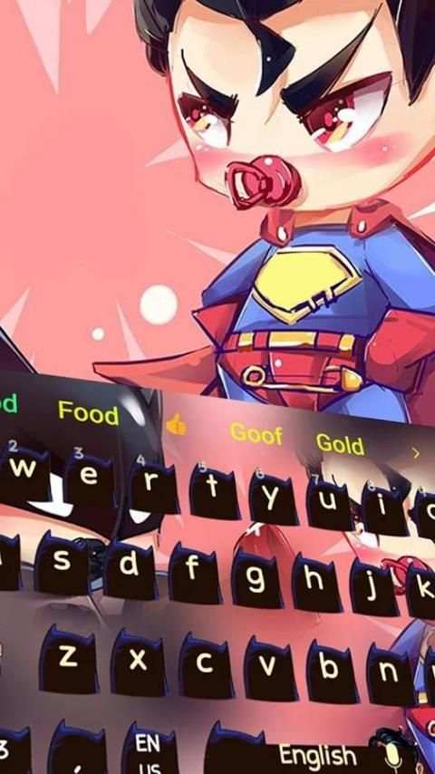 Super hero comic keyboard 2 تصوير الشاشة