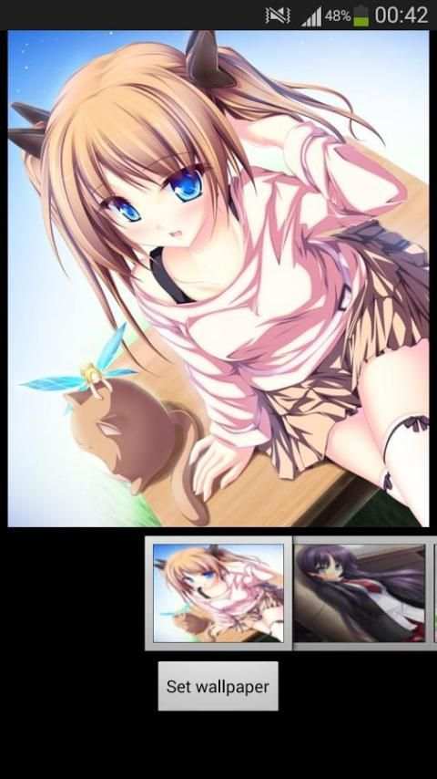 Anime girls wallpapers स्क्रीनशॉट 3