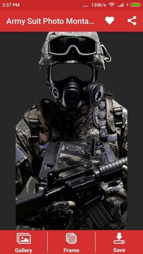 Army Suit Photo Montage 1 تصوير الشاشة