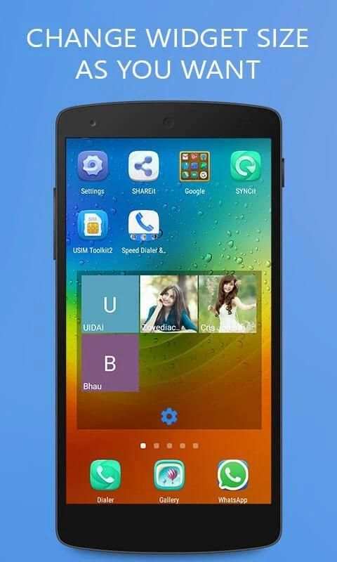 Speed Dialer & Caller Widget скриншот 3