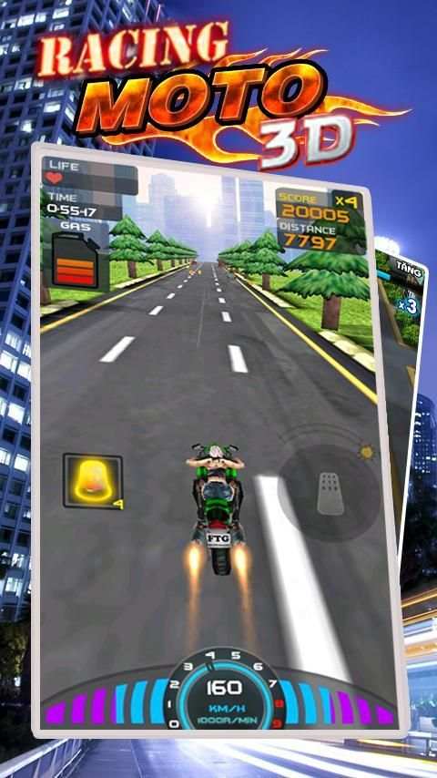 Racing Moto 3D screenshot 3