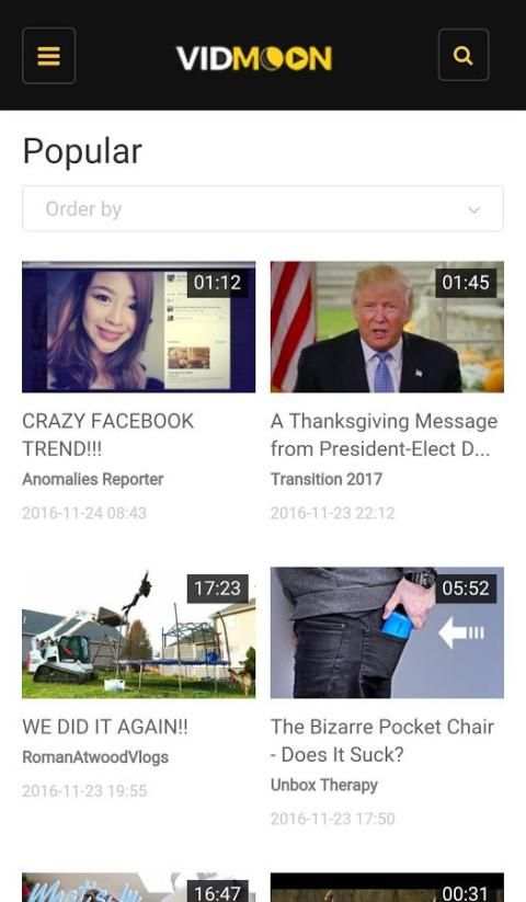 Vidmoon - Video search & watch скриншот 17