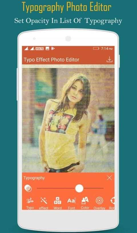 Typography Photo Effect New Font Editor स्क्रीनशॉट 4