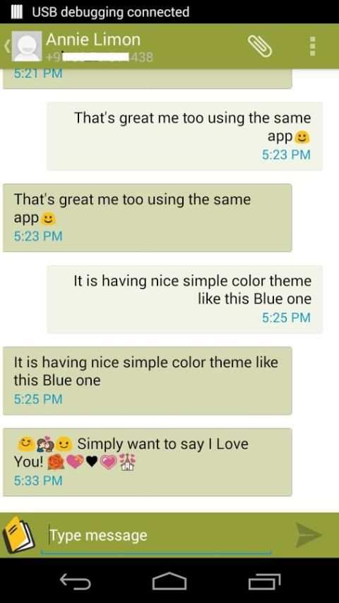 Theme Messaging 7 تصوير الشاشة