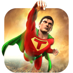Superhero Flying Crime Battle City Rescue Mission أيقونة