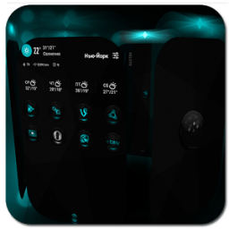Next Launcher Skin CrystalCyan иконка