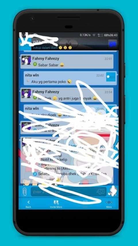 Tema dorae moon FOR BBM DUAL screenshot 1