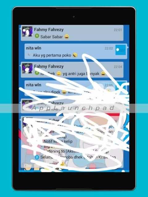 Tema dorae moon FOR BBM DUAL screenshot 2