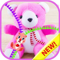 Zipper lock screen teddy bear иконка