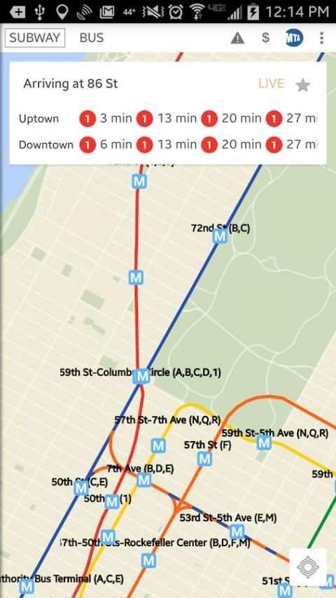 NYC Bus & Subway Live screenshot 12