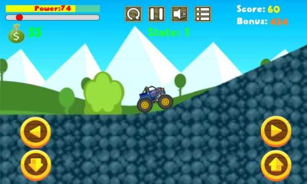 Mad Truck - Hill Racing Car Climb 2 screenshot 1