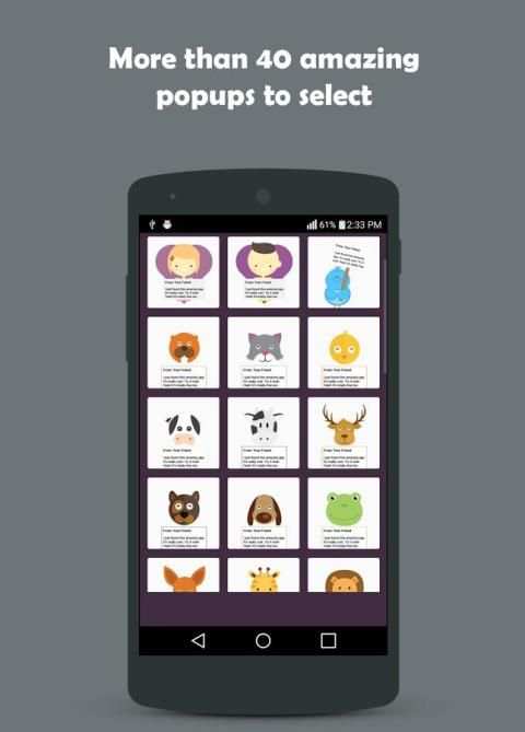 Cute SMS Popup Notification 3 تصوير الشاشة