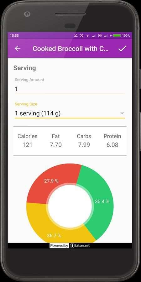 FitMate Calorie Counter स्क्रीनशॉट 6