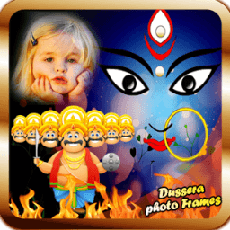 ikon Dussehra Photo Frame with Dussehra Wishes