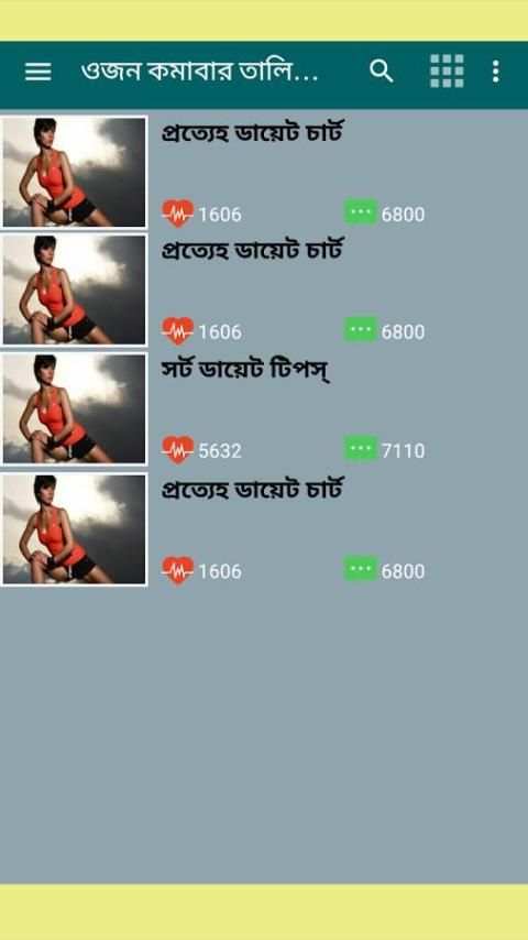 মোটা স্বাস্থ্য চিকনের উপায় -Diet plan/weight loss screenshot 4